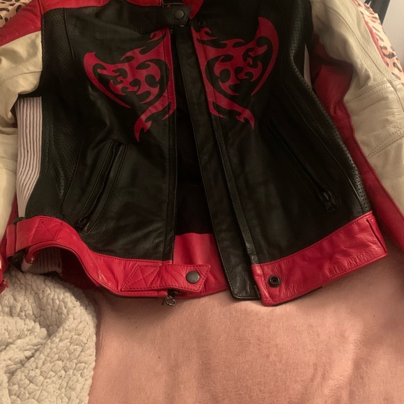 🔥  Akoury Genuine Leather Motorcycle Jacket – Vintage Biker Style 🔥 - Picture 8 of 14